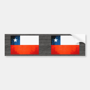 Autocollant De Voiture Drapeau coloré de Chilien de contraste