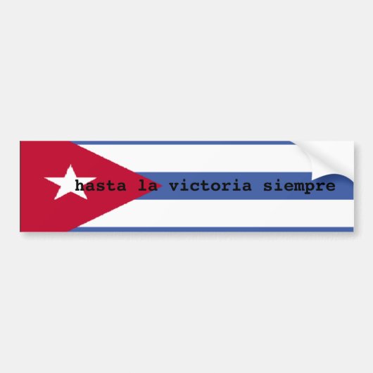 Autocollant De Voiture Drapeau cubain (Devant)