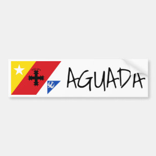 Autocollant De Voiture Drapeau d'Aguada, Porto Rico