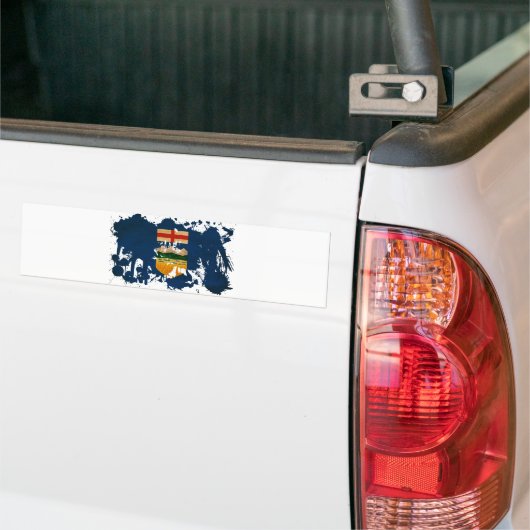 Autocollant De Voiture Drapeau d'Alberta (Sur camion)