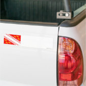Autocollant De Voiture Drapeau d'Alsace (Sur camion)