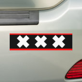 Autocollant De Voiture Drapeau d'Amsterdam (En voiture)