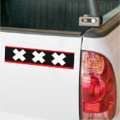 Autocollant De Voiture Drapeau d'Amsterdam (Sur camion)