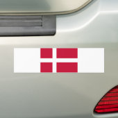 Autocollant De Voiture Drapeau danois Patriotique danois (En voiture)