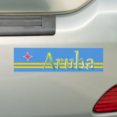 Autocollant De Voiture Drapeau d'Aruba (En voiture)
