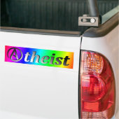 Autocollant De Voiture Drapeau d'athée d'arc-en-ciel (Sur camion)