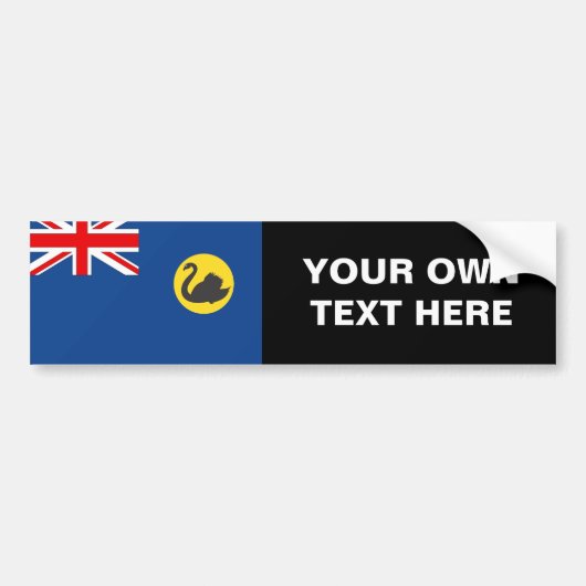 Autocollant De Voiture Drapeau d'Australie occidentale (Devant)