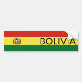 Autocollant De Voiture Drapeau de Bolivie (Devant)