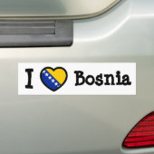 Autocollant De Voiture Drapeau de Bosnie (En voiture)