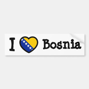 Autocollant De Voiture Drapeau de Bosnie