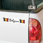 Autocollant De Voiture Drapeau de brosse de la Belgique (Sur camion)