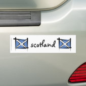 Autocollant De Voiture Drapeau de brosse de l'Ecosse (En voiture)