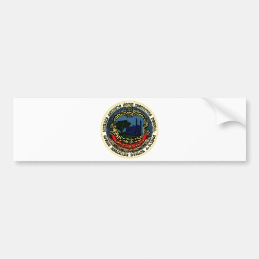 Autocollant De Voiture Drapeau de Cambridge (Massachusetts) (Devant)