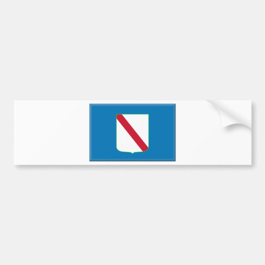 Autocollant De Voiture Drapeau de Campanie (Italie) (Devant)