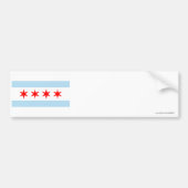 Autocollant De Voiture Drapeau de Chicago (Devant)