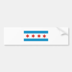 Autocollant De Voiture drapeau de Chicago