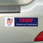 Autocollant De Voiture Drapeau de constitution de Donald Trump (En voiture)