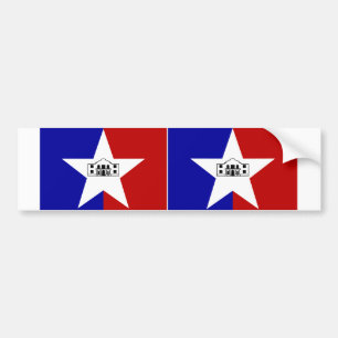 Autocollant De Voiture Drapeau de DEUX San Antonio