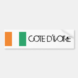 Autocollant De Voiture Drapeau de d'Ivoire de Cote