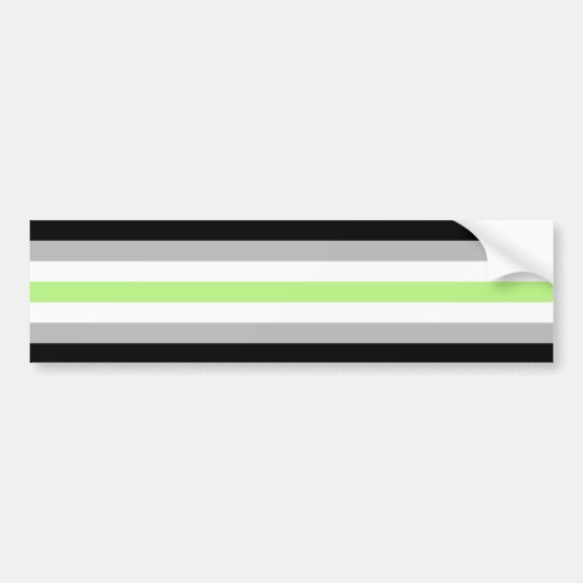 Autocollant De Voiture Drapeau de fierté agender (Devant)