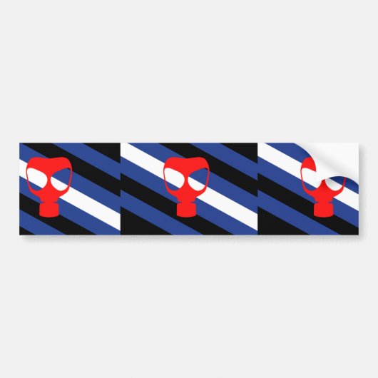 Autocollant De Voiture Drapeau de fierté de masque (Devant)