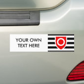 AUTOCOLLANT DE VOITURE DRAPEAU DE FIERTE DE PROPRIÉTÉ (En voiture)