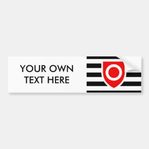 AUTOCOLLANT DE VOITURE DRAPEAU DE FIERTE DE PROPRIÉTÉ