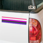 Autocollant De Voiture Drapeau de fierté genderfluid (Sur camion)