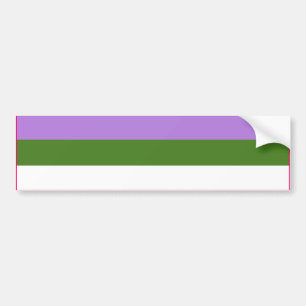 Autocollant De Voiture Drapeau de fierté genderqueer