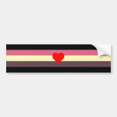 Autocollant De Voiture Drapeau de fierté grasse (Devant)