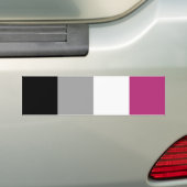 Autocollant De Voiture Drapeau de fierté gynéphile (En voiture)