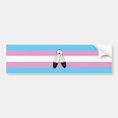 Autocollant De Voiture Drapeau de fierté trans bispirituel (Devant)