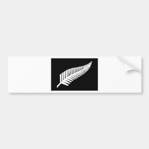 Autocollant De Voiture Drapeau de fougère argentée de la Nouvelle Zéla