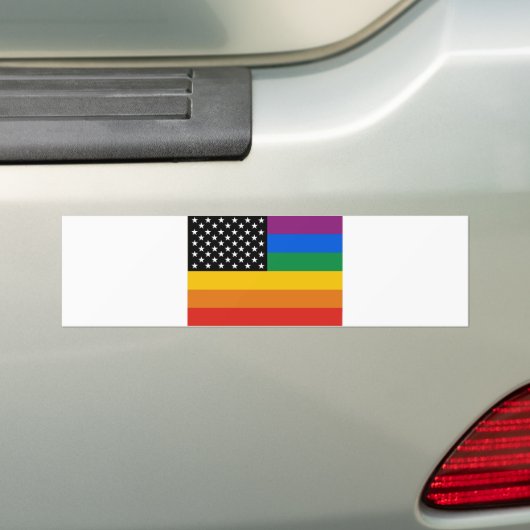 Autocollant De Voiture Drapeau de gay pride (En voiture)
