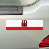 Autocollant De Voiture Drapeau de Gibraltar (En voiture)