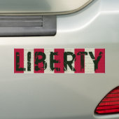 Autocollant De Voiture Drapeau de grunge de liberté (En voiture)