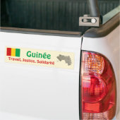Autocollant De Voiture Drapeau de Guinée-Conakry + Adhésif pour (Sur camion)