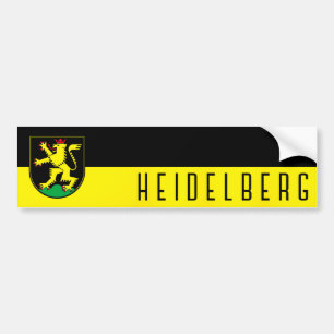 Autocollant De Voiture Drapeau de Heidelberg - ALLEMAGNE