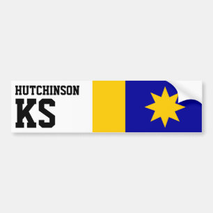 Autocollant De Voiture Drapeau de Hutchinson, Kansas