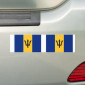 Autocollant De Voiture Drapeau de la Barbade (En voiture)