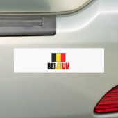 Autocollant De Voiture Drapeau de la Belgique (En voiture)