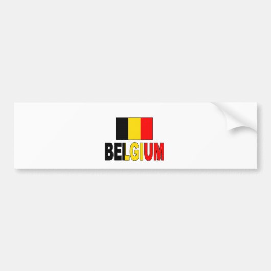 Autocollant De Voiture Drapeau de la Belgique (Devant)