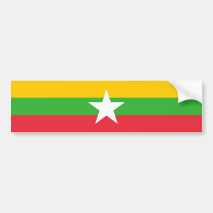 Autocollant De Voiture Drapeau de la Birmanie