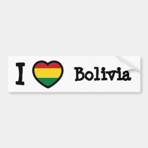Autocollant De Voiture Drapeau de la Bolivie