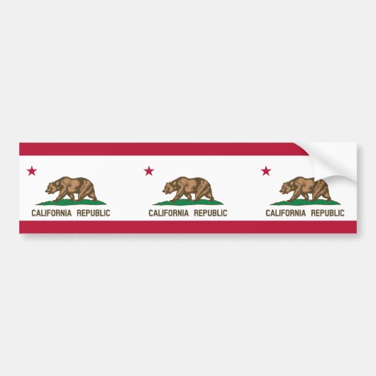 Autocollant De Voiture Drapeau de la Californie (Devant)