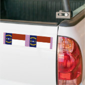 Autocollant De Voiture Drapeau de la Caroline du Nord (Sur camion)