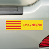 Autocollant De Voiture Drapeau de la Catalogne (En voiture)
