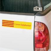 Autocollant De Voiture Drapeau de la Catalogne (Sur camion)