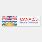 Autocollant De Voiture drapeau de la Colombie-Britannique (Devant)