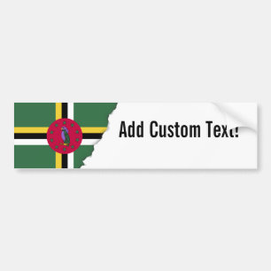 Autocollant De Voiture Drapeau de la Dominique